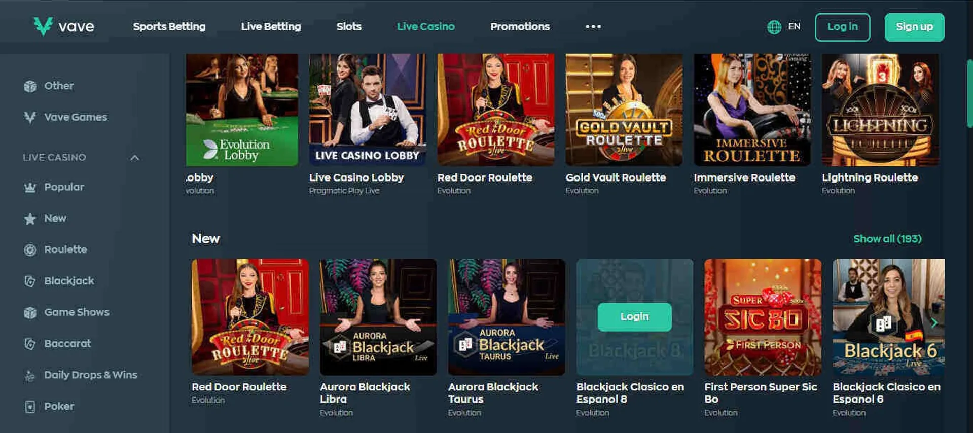 Jogo cassino online